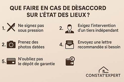 Que faire en cas de désaccord sur l’état des lieux ?